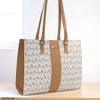 Túi Totebag H34 XK1134 chữ nhật khoác vai / 36x28 / TRẮNG PHỐI NÂU