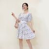 Đầm Hoa Phối Ren Thời Trang V6038