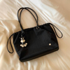 Túi totebag BC2 dây rút kèm charm TX1162 / m36 đ31 c26 / ĐEN ( B3 )