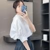 Áo sơmi tay lửng cotton poly style Hàn A5995 / TRẮNG A95