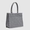 Túi A517 Totebag Ur.ban Rev.io chữ nhật dạ tweed / 34x28 / TRẮNG PHÔI ĐEN