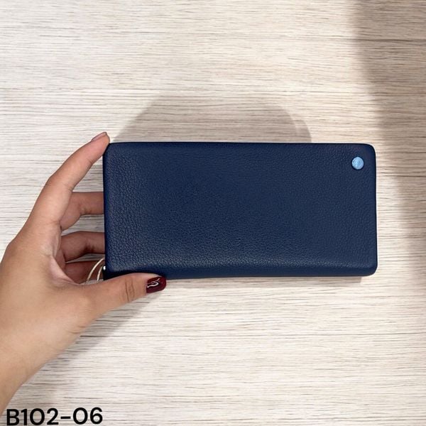 Ví dài da thật X102 / 20x10 / XANH