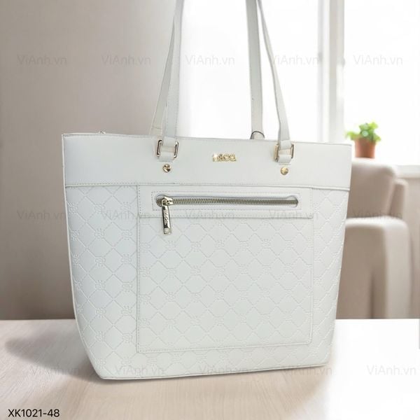 Túi Totebag XK1021 SALE phom cánh dơi khoác vai / m40 đ34 c32 / TRẮNG
