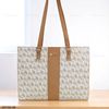 Túi Totebag H34 XK1134 chữ nhật khoác vai / 36x28 / TRẮNG PHỐI NÂU