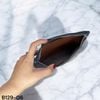 Ví dài da thật B129 / 22x12 / XANH