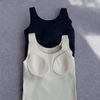 Áo ba lỗ A6 có lót đúc su style Hàn / A5556 / ĐEN