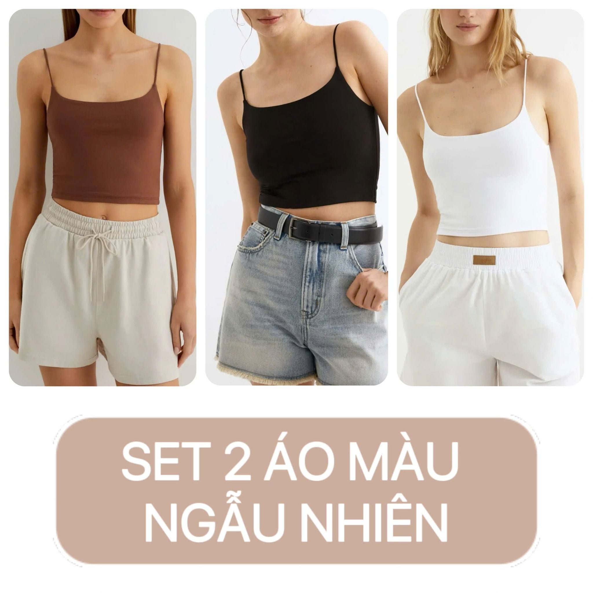 SET 2 áo dây ( 2 lớp) GJ A35 / MÀU NGẪU NHIÊN