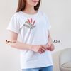 Áo trắng thêu thời trang A244 size  M