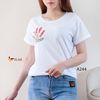 Áo trắng thêu thời trang A244 size L