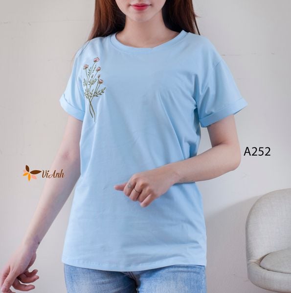 Áo thun thêu thời trang A252 size M