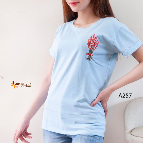 Áo thun thêu thời trang A257 size M