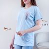 Áo thun thêu thời trang A258 size L