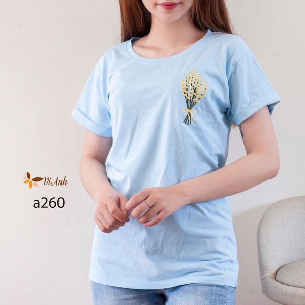 Áo thun thêu thời trang A260 size L