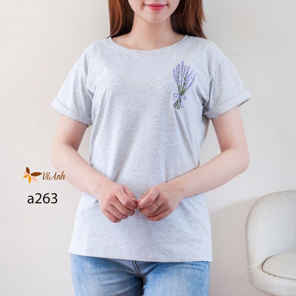 Áo thun thêu thời trang A263 size L