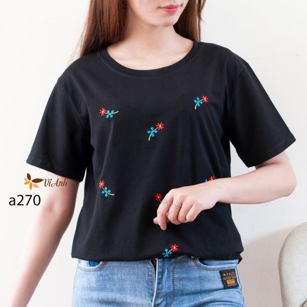 Áo thun thêu thời trang A270 size L