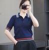 Áo len ngắn tay kiểu Hàn A5932 // XANH THAN A32