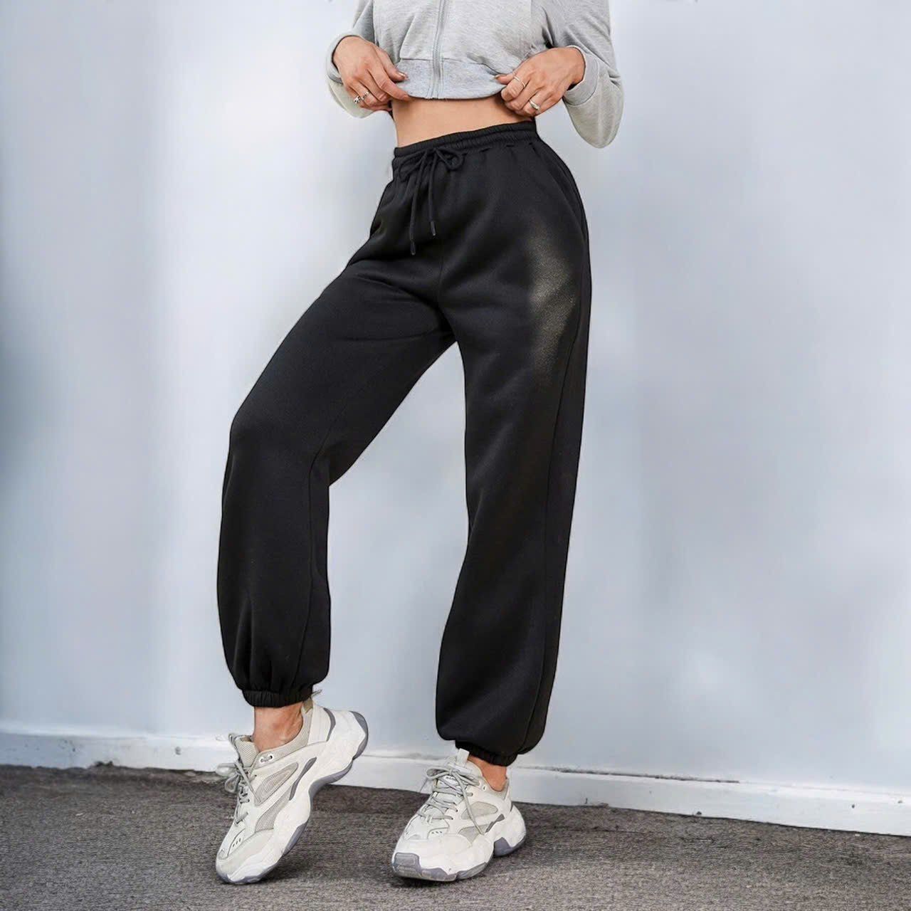 Quần nam nữ G41 chun bo ống G.J A5541 // ĐEN