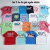SET 2 áo thun trẻ em cotton VV A5909 // BÉ GÁI