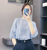 Áo sơ mi nữ A5990 / XANH KẺ A90