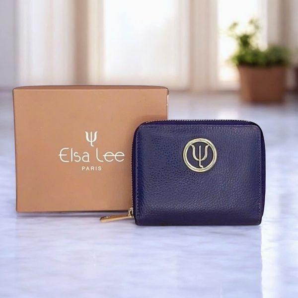 Ví mini da thật ELSA T970 / 12x11 / TÍM