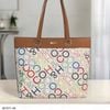 Túi Totebag  H72 XK1071 phom cánh dơi khoác vai / m40 đ35 c31 / TRẮNG PHỐI NÂU