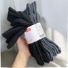 Set 5 đôi tất cổ cao A4117 ( đen - xám ) ( V15 )