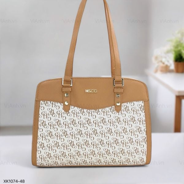 Túi xách T74 phom thang khoác vai XK1074 / m30 đ34 c25 / TRẮNG VIỀN BE