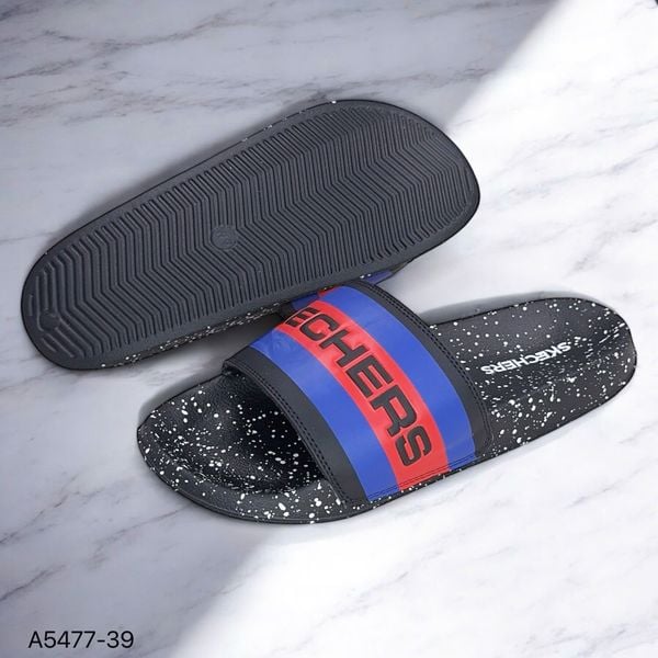 Dép quai ngang  / ĐEN CHẤM TRẮNG