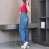 Quần bò ống rộng xuất Hàn A5998 / XANH