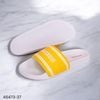 Dép quai ngang  / VÀNG ĐẾ TRẮNG HỒNG V36 ( size 36)  / V37 ( size 37)