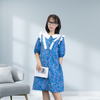 Đầm nữ hoa nhí dễ thương thiết kế ViAnh- Xanh V6057