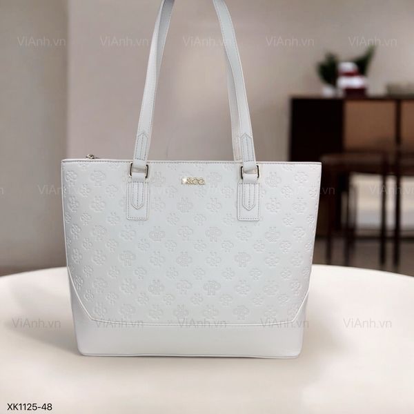 Túi Totebag XK1125 H25 phom cánh dơi khoác vai / m38 đ34 c29 / TRẮNG