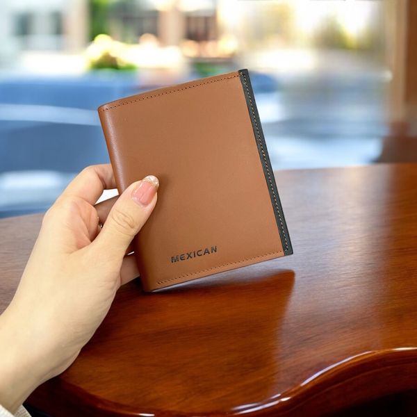 Ví ngắn E426 da thật