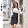 Đầm dài tay phối chân váy vạt chéo ViAnh V6276