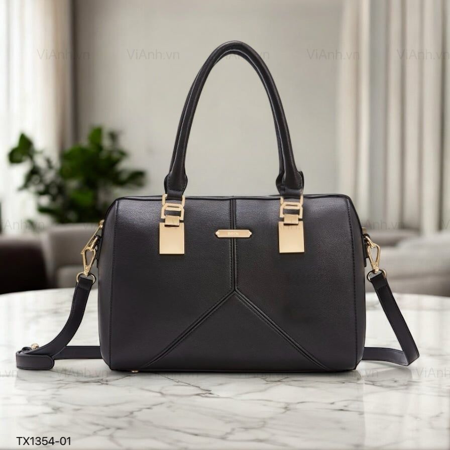 Túi xách TX1354 phom trống CĐC / 30x21 / ĐEN ( M63 )