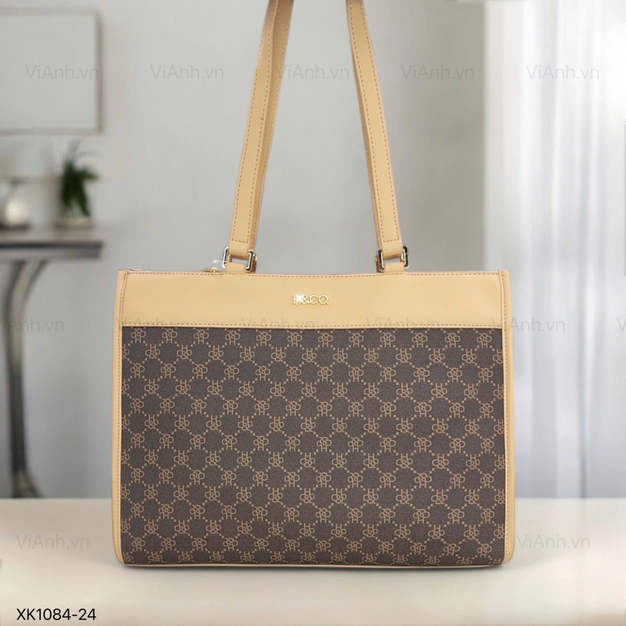 Túi Totebag HC chữ nhật khoác vai / 36x28 / NÂU