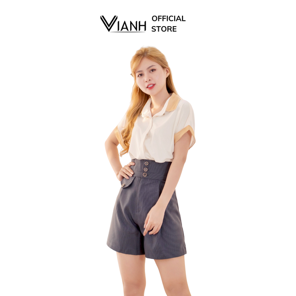 Quần Short lưng cao V0101 màu đen