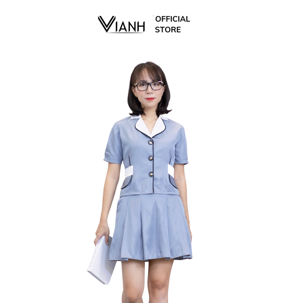 Set bộ vest nữ ViAnh sang trọng hot trend-V6052