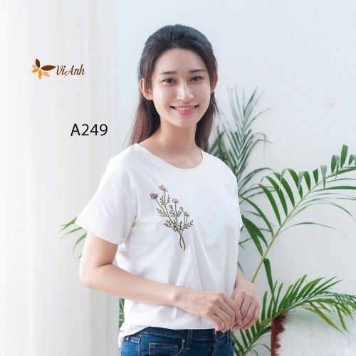 Áo thun thêu thời trang A249 size M