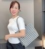 Túi A517 Totebag Ur.ban Rev.io chữ nhật dạ tweed / 34x28 / TRẮNG PHÔI ĐEN