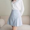 Chân váy đuôi cá xếp ly, eo thun V6236