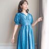 Đầm hoa nhí dễ thương nhún ngực V6254-12