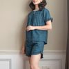 Đồ bộ đùi dễ thương cổ viền tay bèo nhỏ V6348