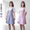 Đầm cổ tròn phối ren dễ thương V6352