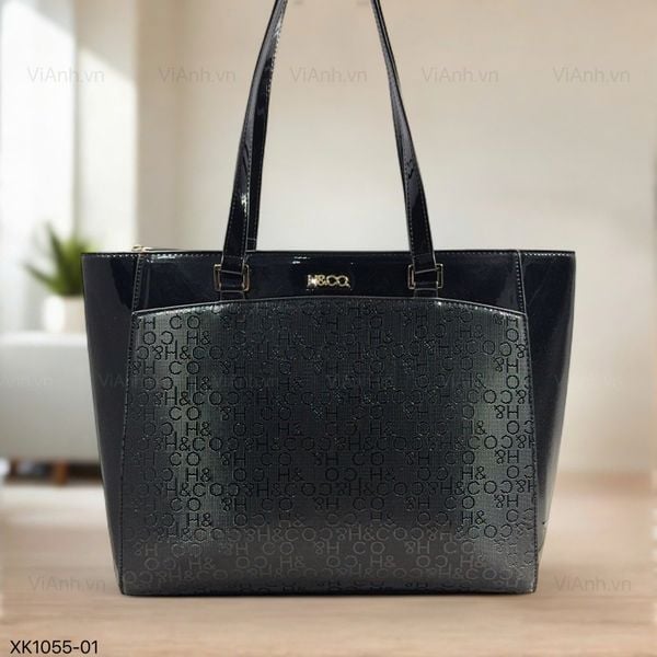 Túi Totebag XK1055 phom cánh dơi khoác vai H55 / m40 đ35 c30 / ĐEN
