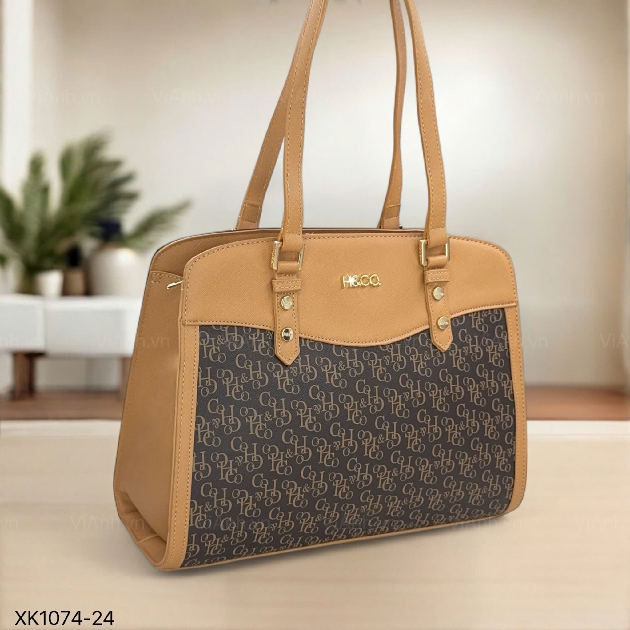 Túi xách XK1074 phom thang khoác vai H74 / m30 đ34 c25 / NÂU