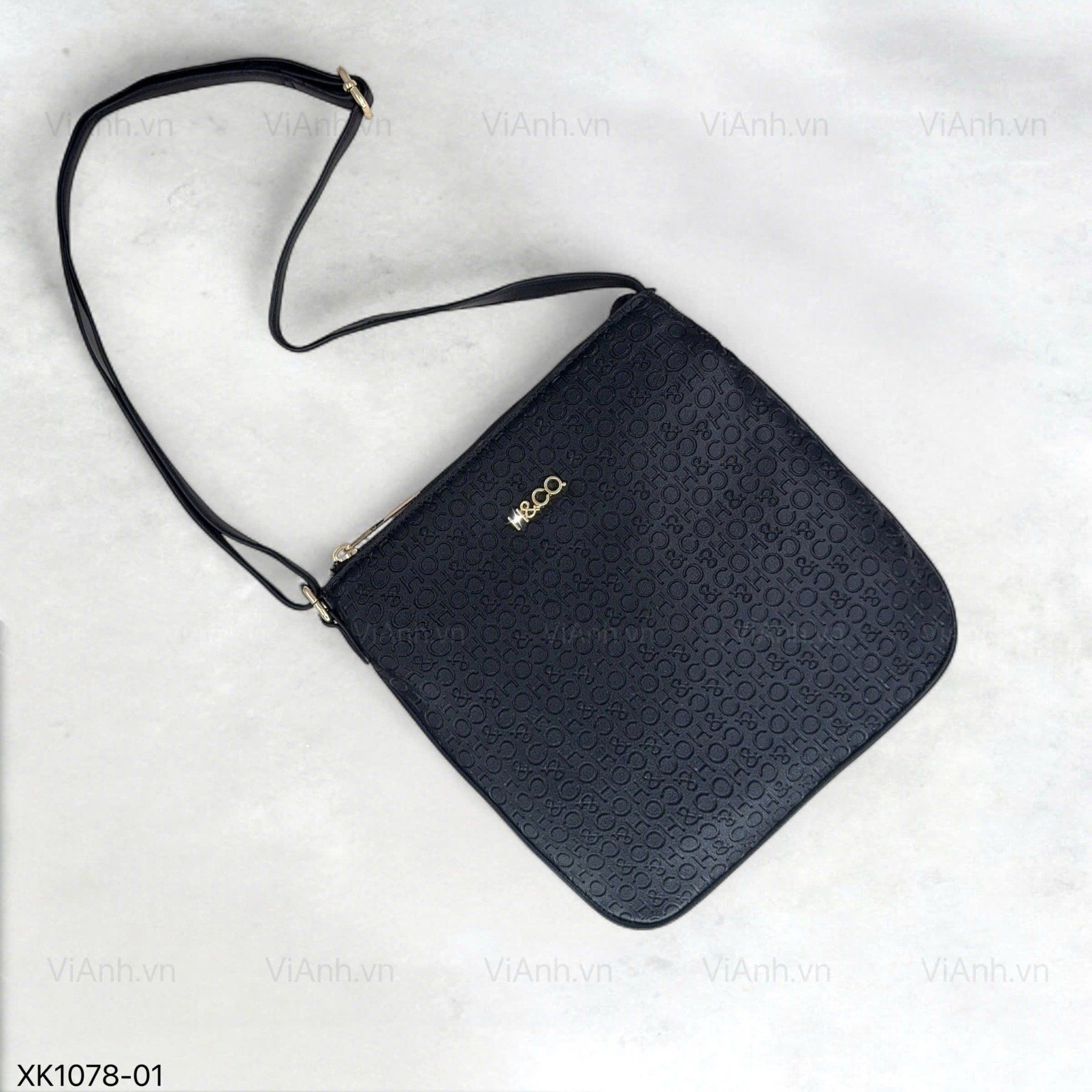 Túi xách XK1078 chữ nhật đeo chéo H78 / 21x24 / ĐEN