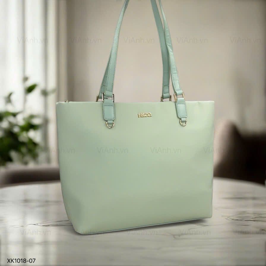 Túi Totebag H18 phom cánh dơi khoác vai XK1018 / m40 đ34 c28 / XANH