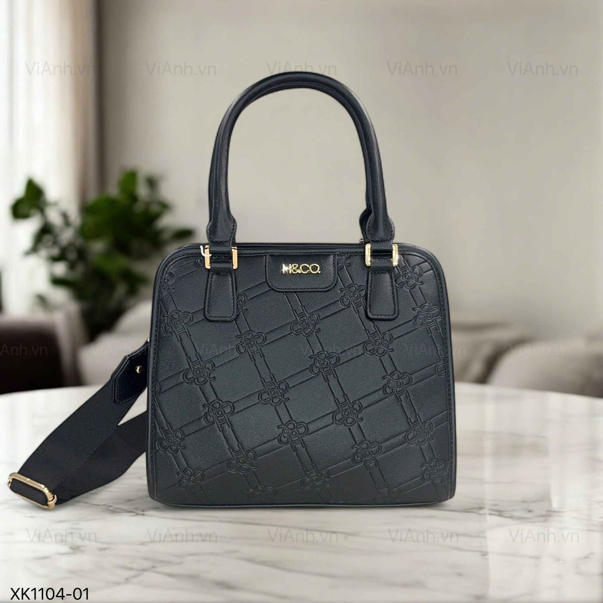 Túi xách XK1104 phom thang CĐC H4 / m25 đ28 c22 / ĐEN