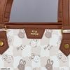 Túi B836 Totebag cánh dơi CHR XK967 / m38 đ30 c26 / TRẮNG KEM VIỀN NÂU